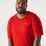 Lacoste xl חולצת טריקו של פימה כותנה ג'רסי בכושר רגיל DZ4D0D729 אדום 240 גברים